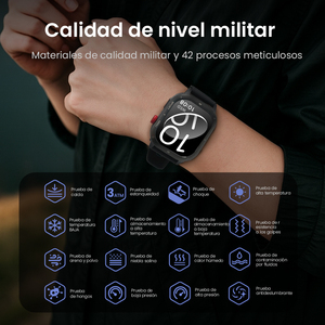 HAYLOU IRON NEO Smartwatch con pantalla AMOLED/IPS Pantalla táctil GPS WIFI Respuesta Llamada Brújula de oxígeno en sangre Cámara para Android - Product Image 5