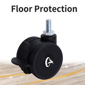 Bodenschutz Mobiler TV-Ständer Rollen M12 M10 M8 Gewinde Schraubrollen Verriegelbare Rollen für Stühle für LVT-Bodenbeläge - Product Image 2
