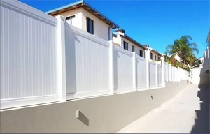 High Quality Eco-Friendly White PVC Vinyl Privacy Garden <strong>Fence</strong> Panels with Easy Assembly 3D Modeling Post Strip <strong>Clips</strong> Included - Product Image 2