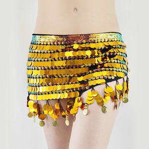 Multistrato Hotfix con strass in vita e sciarpa alla moda Sexy per spettacoli di danza da Club Plus Size - Product Image 6