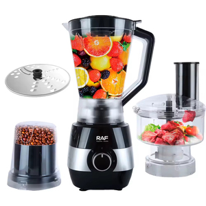 Robot culinaire multifonction 4-en-1 : trancheuse, hachoir, broyeur de glace, mixeur et centrifugeuse - Product Image 1
