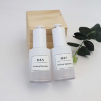 Flacon compte-gouttes en plastique PETG de 50 ml avec dégradé blanc, bouton poussoir, capacité de 1,67 oz, impression sérigraphique
