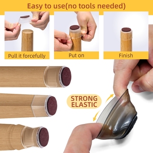 Cao Su Nhựa Đàn Hồi Cao Silicone Ghế Chân Bìa Bảng Chân End Cup Đồ Nội Thất Pads Cảm Thấy Bảo Vệ Sàn - Product Image 5