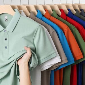เสื้อโปโลชุดยูนิฟอร์มโรงเรียนสำหรับพนักงานร้านอาหารสไตล์เกาหลี แขนสั้น ทรงเข้ารูป เสื้อเชิ้ตผู้ชาย - Product Image 4