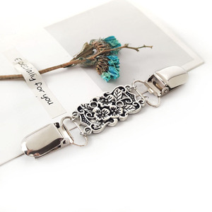 Deepeel KY299 Metal Decorative Garment <strong>Clips</strong> Antique <strong>Silver</strong> Retro Buttons for Cardigan Sweaters &amp; Shirts - Product Image 6