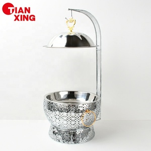 Nuevo diseño, producto de gran oferta, equipo de catering, estufa de Buffet, juego de calentador de alimentos, platos de frotamiento colgantes de plata <span class=keywords><strong>para</strong></span> restaurante - Product Image 1