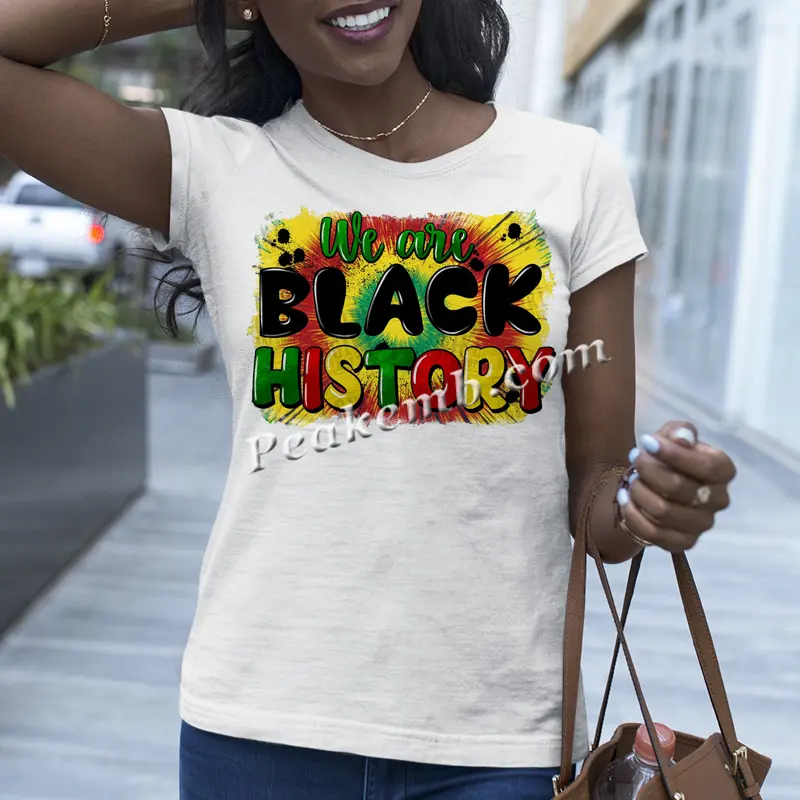 Ferro de transferência de calor Juneteenth Black History, celebrando a liberdade para imprimir camisetas personalizadas