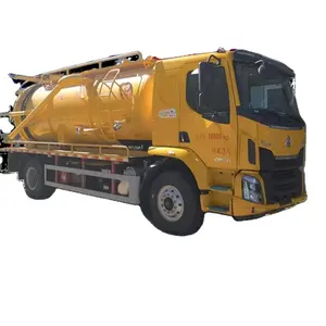 Cost-Effective 245HP Dongfeng 12-15m3 high pressure vacuum truck sewage suction truck Suction-type Street Sewer Cleaning Truck f