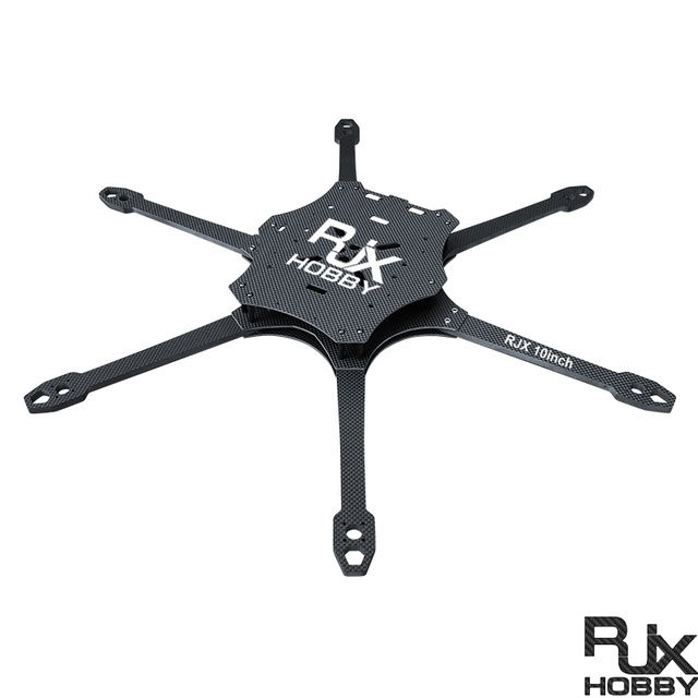 RJXHobby Mark4 10 Inch 6 Arms Carbon Fiber Frame Kit for RC FPV Racing Drone