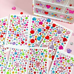 Adesivi con Gemme a Forma di <span class=keywords><strong>Cuore</strong></span> Multiforme GF, Decorazioni Fai-da-Te per Bambini, Adesivi con Strass Autoadesivi per Spettacoli - Product Image 4