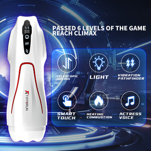 Automatische Telescopische Verwarming Vliegtuig Cup Vibrator Intelligente Touch Key Masturbatie Cup Mannelijke Cup Masturbator Volwassen Seksspeeltjes - Product Image 2