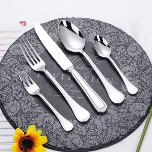 Luxury Modern Lightweight Stainless Steel and Cutlery <b>Set</b> Restaurant -Wholesale Spoon Fork Knife <b>Dinnerware</b> - Product Image 5