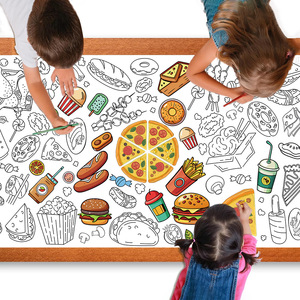 Gran oferta, rollo de lienzo largo para niños para la escuela de jardín de infantes, tablero de dibujo inspirado en grafiti hecho de papel duradero - Product Image 4