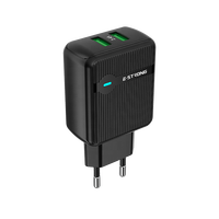 Chargeur mural double port OEM QC3.0 20W, 2 ports de charge rapide, chargeur USB pour téléphone pour iPhone 17 Samsung