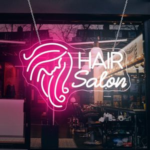 Barre lumineuse néon LED à intensité variable pour salon de coiffure, alimentée par USB, éclairage d'ambiance pour vitrine de barbier, lumière indicatrice de rue, personnalisable 5V - Product Image 3