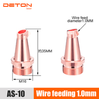 Buse de soudage laser portative DETON M16-AS-20, pointe de torche de soudeuse laser Ultra WeiYe