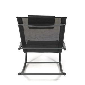 Fauteuil à bascule de relaxation en aluminium pliable pour adultes, style décontracté, pour balcon et salon, mobilier de maison, vente en gros - Product Image 4