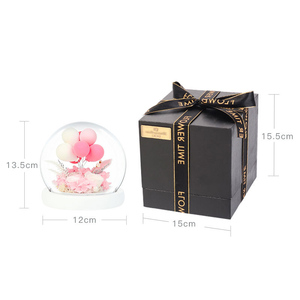 Regalo de Navidad PARA EL Día de San Valentín, adornos de globos de confesión personalizados, cúpula de cristal eterna, flor preservada, rosa con luz Led - Product Image 6