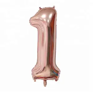 Hot Selling QIHUI Jumbo Number Balloons Giant Balloons Foil Mylar Number Balloons 40 inch Decoration Party For Birthday