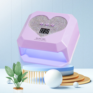 เครื่องอบเล็บเจลยี่ห้อ Japanese <span class=keywords><strong>Master</strong></span> 88W แบบแห้งเร็ว ใช้แสง UV LED สำหรับทำเล็บที่บ้าน ช่วยให้เล็บขาวขึ้น รูปทรงหัวใจ พร้อมหลอดไฟ LED 21 ดวง ความยาวคลื่น 365nm+305nm - Product Image 1