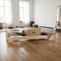 Oferta Especial: Reformer de Pilates Gericon, Portátil, Ajustable, de Madera de Haya, Diseño Ecológico para Estudio de Pilates y Salud Corporal