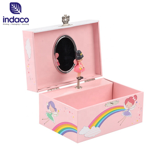 Wholesale Jewelry Box Custom Gift Boxe Hottest Style Rotating Dancing Ballerina Girl Musical Jewelry Storage Box
