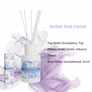 Vidrio al por mayor de lujo para difusor de caña para decoración del hogar botella aroma Perfume ratán hogar ambientador fragancia - Product Image 6