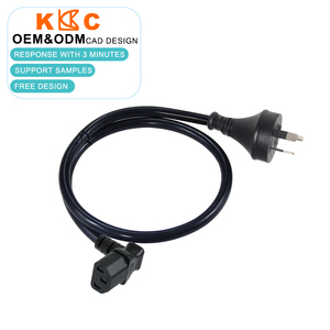 Right Angle C13 <b>Power</b> Cord, ASNZS 3112 AU 3 Pin Male Plug, AC <b>Power</b> Supply <b>Cable</b> for Monitor Display, Flame Retardant Lead - Product Image 1