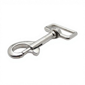 Stainless Steel 316 Marine #5 Eye Bolt Square Swivel Carabiner 1-1/4 Inchx85mm Belt Pet <b>Yacht</b> Boat Hardware Accessory - Product Image 3