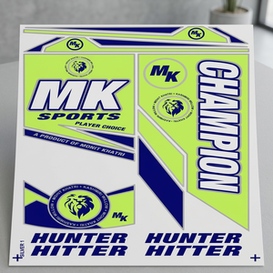 Juego de Adhesivos y Calcomanías Personalizadas para Bate de Cricket, de Vinilo, Ligeras, Duraderas, con Acabado Brillante y Diseño Profesional - Product Image 6