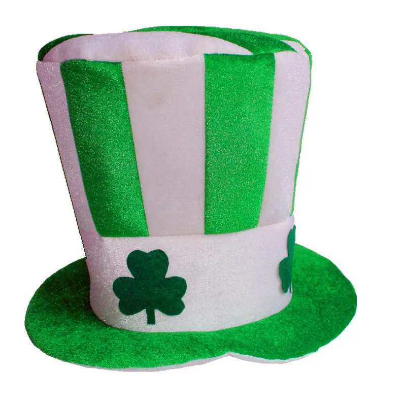Yeni varış şenlikli parti malzemeleri İrlandalı şapkalar yonca festivali şapkaları şanslı gösterisi malzemeleri