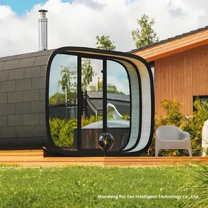 Sauna extérieur traditionnel en <span class=keywords><strong>bois</strong></span> massif pour 4/6 personnes, cabine <span class=keywords><strong>de</strong></span> sudation en cèdre rouge pour 4 personnes - Product Image 6