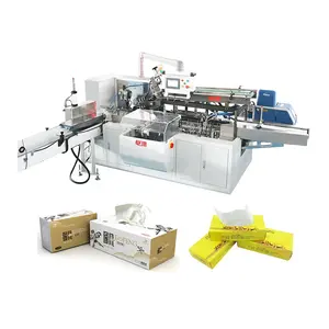 High Production Full Automatic Equipment for Box Facial Tissue Carton Sealing Packing Machine