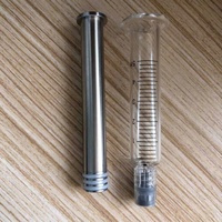 Seringue en verre de 5 ml avec embout Luer Lock et piston métallique argenté pour emballage d'huile distillée - Vente en gros
