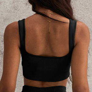Reggiseno Sportivo da Donna Traspirante e Leggero ad Alto Supporto con Imbottiture Rimovibili, Colore Unico, per Yoga e <span class=keywords><strong>Fitness</strong></span>, Direttamente dalla Fabbrica - Product Image 3