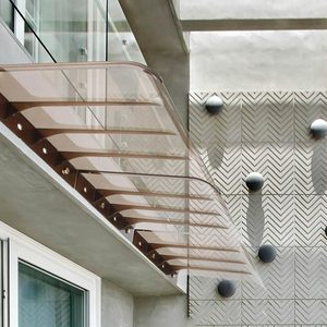 Auvent de porte <span class=keywords><strong>en</strong></span> <span class=keywords><strong>polycarbonate</strong></span> transparent résistant aux chocs, anti-neige et anti-vent, <span class=keywords><strong>pour</strong></span> entrée de bâtiment extérieur, 10 m² de surface de toiture - Product Image 5