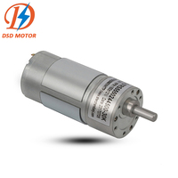 Moteur DSD DSD-37RS555 37mm Micro Mini Moteur à Engrenages CC 24V Efficacité IE4 Montage sur Bride 555 Moteur à Engrenages à Courant Continu à Aimant Permanent Basse Vitesse