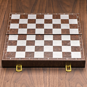 Juego de <span class=keywords><strong>Ajedrez</strong></span> de Lujo de Madera Maciza 30x30cm con Piezas Ponderadas de 3 Pulgadas, Caja Plegable de Cuero, Estilo Staunton, para Torneos Profesionales y Juego de Estrategia en Interiores - Product Image 3