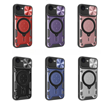 Nouvelle Coque de Téléphone Magnétique Tendance avec Support pour iPhone 16E, Protection Antichoc de l'Objectif, Vente en Gros Directe Usine Transfrontalière