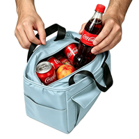 Sac à lunch isotherme élégant avec doublure intérieure anti-fuite, facile à nettoyer, sac fourre-tout portable pour le bureau et les pique-niques