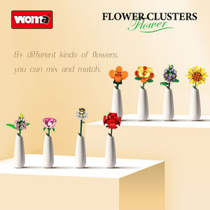 WOMA 공장 꽃 꽃다발 빌딩 블록 어린이 성인용 장난감 (11804) - Product Image 3