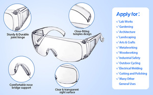 <span class=keywords><strong>Gafas</strong></span> DE SEGURIDAD láser de alta eficiencia y bajo <span class=keywords><strong>precio</strong></span>, superventas, lentes transparentes para PC, <span class=keywords><strong>gafas</strong></span> <span class=keywords><strong>protectoras</strong></span> antiarañazos, protección ocular - Product Image 4