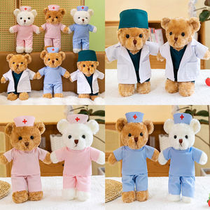 Hadiah Rumah Sakit boneka dokter lembut kustom dan Beruang Suster boneka Teddy lucu kualitas tinggi - Product Image 6