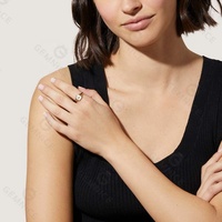 Gemnel 2025 nouvelle bague de bijoux pour filles élégantes à la mode 925 forme carrée nacre avec des anneaux de chevalière de mode étoile