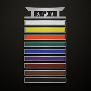 Karate Belt <span class=keywords><strong>Rack</strong></span> hiển thị jodo Belt chủ treo thép không gỉ Wall Mount đứng cho judo thắt lưng - Product Image 3