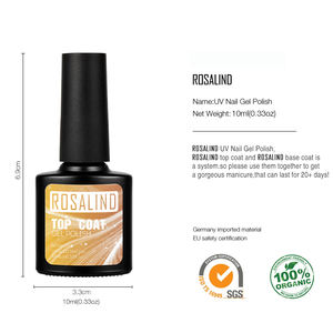 <span class=keywords><strong>Rosalind</strong></span> Vente en gros OEM Personnalisé Marque privée 10ml <span class=keywords><strong>Gel</strong></span> de base Soak-off pour vernis à ongles et <span class=keywords><strong>Gel</strong></span> de finition <span class=keywords><strong>UV</strong></span> pour Nail Art et Beauté - Product Image 5