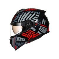 Casque de moto modulaire unisexe ABS avec double visière, déverrouillage rapide, certifié ECE, dernier modèle de casque de moto rabattable en ABS