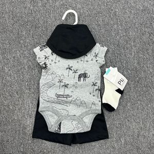 纯棉女童连身衣礼品套装婴儿服装连身衣精品新生儿工作服套装<span class=keywords><strong>0</strong></span>-<span class=keywords><strong>3</strong></span>个月男童 - Product Image 4