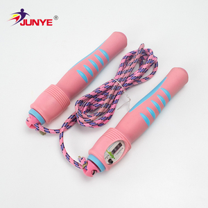 Wholesales Lightweight Counter Adjustable Length Electronic <strong>Counting</strong> <strong>Skip</strong> Jump <strong>Rope</strong> for Kids - Product Image 1