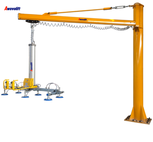 Equipo de elevación al vacío de chapa de Awovolift para grúa de pluma de logotipo personalizado de chapa metálica con elevador de vacío integrado para Panel - Product Image 1